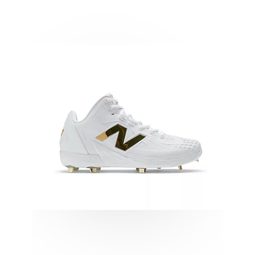 NWOB New Balance White with Gold FuelCell Ohtani 1 Baseball Cleat 6.5 Mens